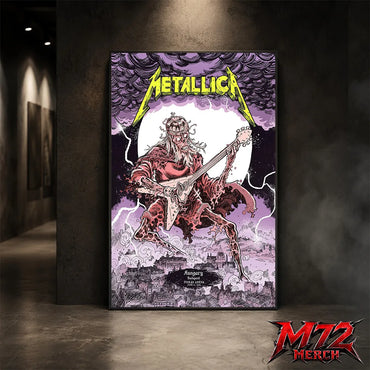 Metallica M72 World Tour June 11 2026 At Puskás Aréna Budapest Hungary Undead Lute Storm Poster Canvas