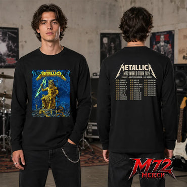 Metallica M72 World Tour May 9 2026 Athens Olympic Stadium Zeus Thunder two sided Long sleeve
