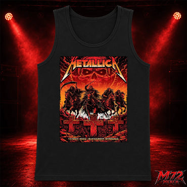 Metallica M72 World Tour May 13 2026 Bucharest Arena Națională Four Horsemen Skull Tank top