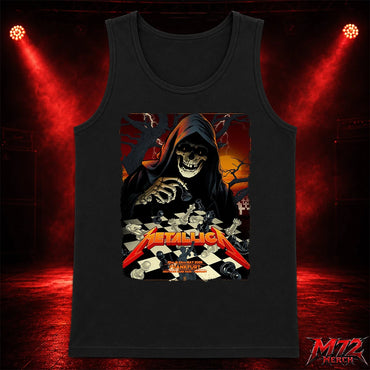 Metallica World Tour M72 May 22 & 24 2026 Frankfurt Germany Deutsche Bank Park Grim Reaper Chess Tank top