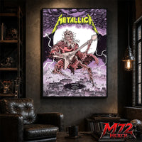 Metallica M72 World Tour June 11 2026 At Puskás Aréna Budapest Hungary Undead Lute Storm Poster Canvas