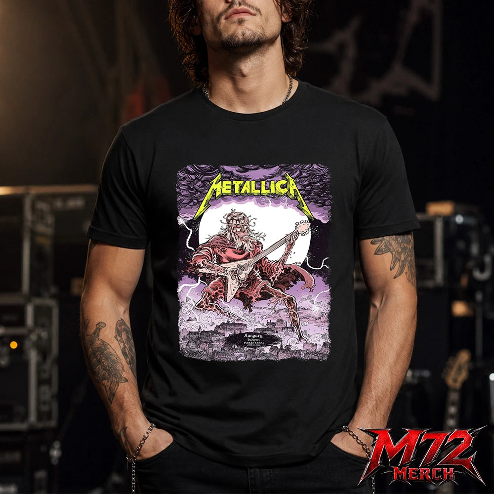 Metallica M72 World Tour June 11 2026 At Puskás Aréna Budapest Hungary Undead Lute Storm T-Shirt