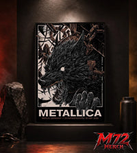 Metallica M72 World Tour May 30 2026 At Olympiastadion Berlin Germany Wolf Eclipse Artwork Poster Canvas