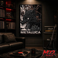 Metallica M72 World Tour May 30 2026 At Olympiastadion Berlin Germany Wolf Eclipse Artwork Poster Canvas