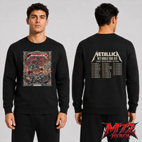 Metallica M72 World Tour May 9 2026 Athens Greece Olympic Stadium Battle Warrior two sided graphic apparel