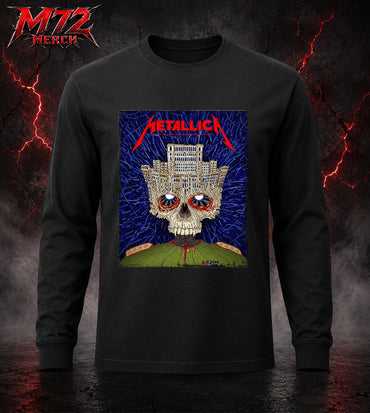 Metallica M72 World Tour May 13 2026 Bucharest Arena Națională Palace Skull Long Sleeve Shirt artwork