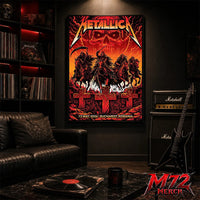 Metallica M72 World Tour May 13 2026 Bucharest Arena Națională Four Horsemen Skull poster canvas wall art