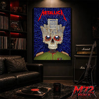 Metallica M72 World Tour May 13 2026 Bucharest Arena Națională Palace Skull poster canvas wall art