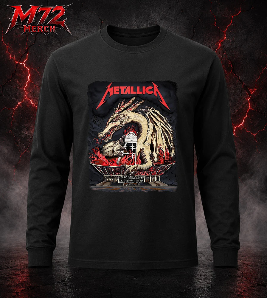 Metallica World Tour M72 May 19 2026 Chorzów Poland Stadion Śląski Dragon Stadium long sleeve