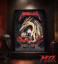 Metallica M72 World Tour May 19 2026 Chorzów Poland Stadion Śląski Dragon Stadium poster canvas wall art