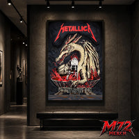 Metallica M72 World Tour May 19 2026 Chorzów Poland Stadion Śląski Dragon Stadium poster canvas wall art