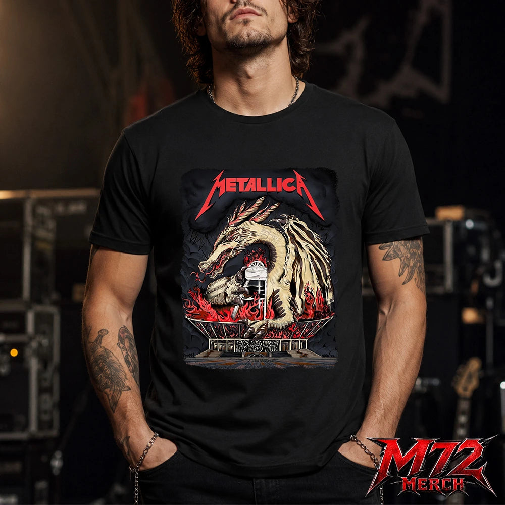Metallica World Tour M72 May 19 2026 Chorzów Poland Stadion Śląski Dragon Stadium T-Shirt
