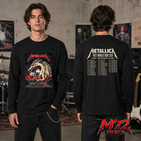 Metallica World Tour M72 May 19 2026 Chorzów Poland Stadion Śląski Dragon Stadium Two Sided Long Sleeve