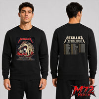Metallica World Tour M72 May 19 2026 Chorzów Poland Stadion Śląski Dragon Stadium Two Sided Sweatshirt