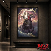 Metallica M72 World Tour May 19 2026 Chorzów Poland Stadion Śląski Horseman Skull poster canvas wall art