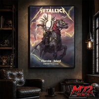 Metallica M72 World Tour May 19 2026 Chorzów Poland Stadion Śląski Horseman Skull poster canvas wall art