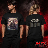 Metallica M72 World Tour May 19 2026 Chorzów Poland Stadion Śląski Horseman Skull two sided T-Shirt artwork