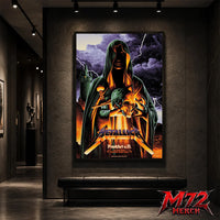 Metallica World Tour M72 May 22 2026 Frankfurt Germany Deutsche Bank Park Cloaked Skull Storm Canvas Poster