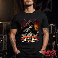 Metallica World Tour M72 May 22 & 24 2026 Frankfurt Germany Deutsche Bank Park Grim Reaper Chess T-Shirt