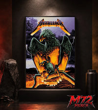 Metallica World Tour M72 May 24 2026 Frankfurt Germany Deutsche Bank Park Eagle Skull Storm Canvas Poster