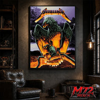 Metallica World Tour M72 May 24 2026 Frankfurt Germany Deutsche Bank Park Eagle Skull Storm Canvas Poster