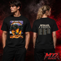 Metallica World Tour M72 May 24 2026 Frankfurt Germany Deutsche Bank Park Eagle Skull Storm Two Sided T-Shirt