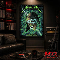 Metallica World Tour M72 May 27 2026 Zürich Switzerland Stadion Letzigrund Mummy Dagger Eye Canvas Poster
