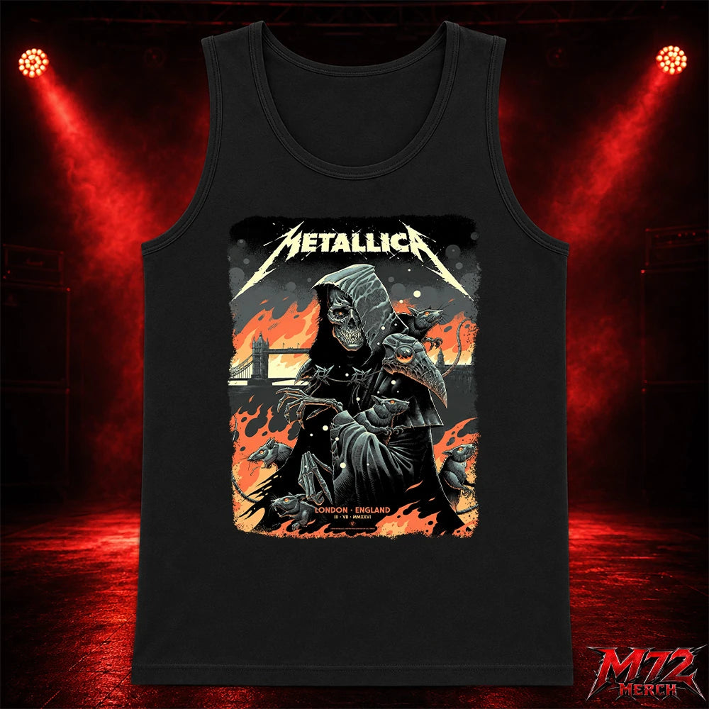 Metallica M72 World Tour July 3 2026 London Stadium London England Grim Reaper Rats By Luke Preece 1 Side Tank top