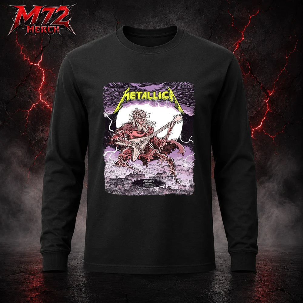 Metallica M72 World Tour June 11 2026 At Puskás Aréna Budapest Hungary Undead Lute Storm Long Sleeve