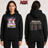 Metallica M72 World Tour June 13 2026 At Puskás Aréna Budapest Hungary Winged Beast Storm Two Sided Hoodie