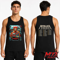 Metallica M72 World Tour June 21 2026 At Aviva Stadium Dublin Ireland Fire Queen Cart Artwork Two Sided Tank top