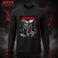 Metallica M72 World Tour June 25 2026 At Hampden Park Glasgow Scotland Vampire Reaper Artwork By Landon Armstrong Long Sleeve