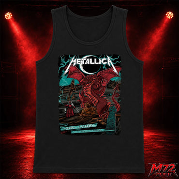 Metallica M72 World Tour June 28 2026 At Principality Stadium Cardiff Wales Red Dragon Artwork By The Duchess Of Dark Tank top