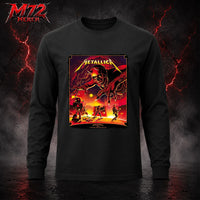 Metallica M72 World Tour June 3 2026 At Stadio Renato Dall’Ara Bologna Italy Demon Stage Artwork By Nino Cammarata Long Sleeve