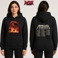 Metallica M72 World Tour June 3 2026 At Stadio Renato Dall’Ara Bologna Italy Demon Stage Artwork By Nino Cammarata Two Sided Hoodie