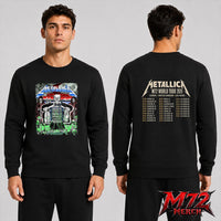 Metallica M72 World Tour May 27 2026 At Stadion Letzigrund Zurich Switzerland Mummy Dagger Eye By Luca Schenardi Two Sided Sweatshirt