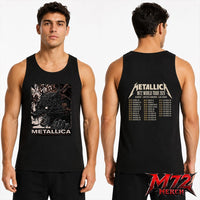 Metallica M72 World Tour May 30 2026 At Olympiastadion Berlin Germany Wolf Eclipse Artwork Two Sided Tank top
