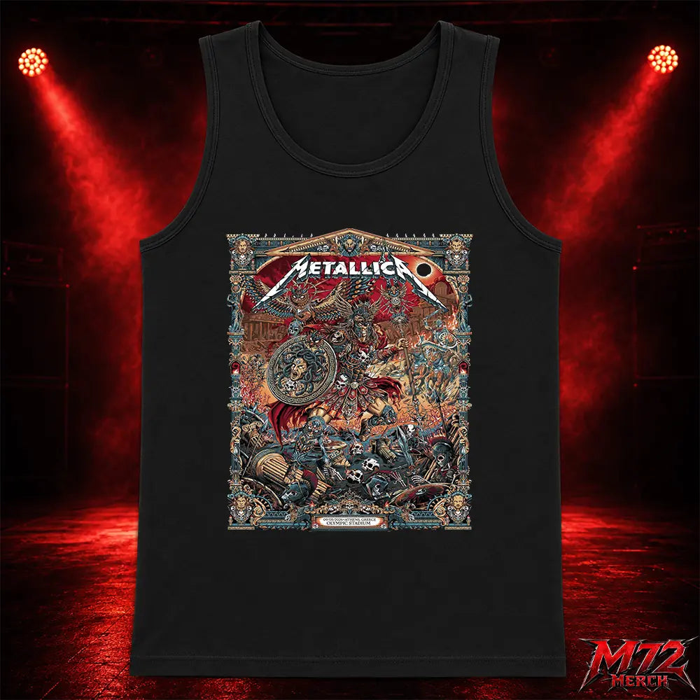 Metallica M72 World Tour May 9 2026 Athens Olympic Stadium Battle Warrior Tank top
