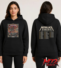 Metallica M72 World Tour May 9 2026 Athens Greece Olympic Stadium Battle Warrior two sided graphic apparel