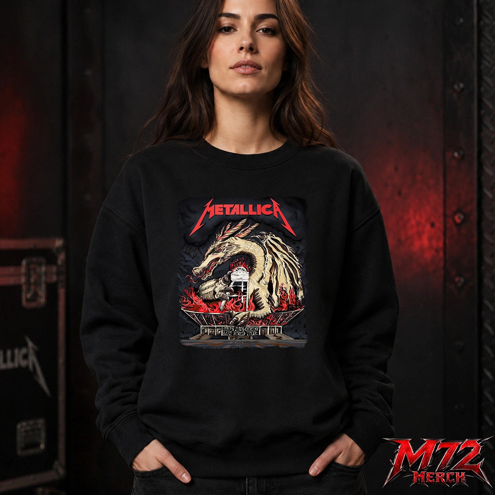 Metallica World Tour M72 May 19 2026 Chorzów Poland Stadion Śląski Dragon Stadium Sweatshirt