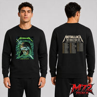 Metallica World Tour M72 May 27 2026 Zürich Switzerland Stadion Letzigrund Mummy Dagger Eye 2 Side Sweatshirt