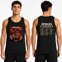 Metallica M72 World Tour April 24 2025 Rogers Centre Toronto Ontario Canada 2 side T-shirt by John Guydo featuring a roaring beast rising from shattered rubble with flying debris, fiery red-orange sky and M72 tour back print.