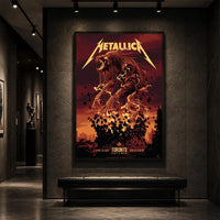 Metallica M72 World Tour April 26 2025 Rogers Centre Toronto Ontario Canada poster canvas by John Guydo featuring a roaring beast rising from shattered debris with Toronto event text.