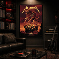 Metallica M72 World Tour April 26 2025 Rogers Centre Toronto Ontario Canada poster canvas by John Guydo featuring a roaring beast rising from shattered debris with Toronto event text.