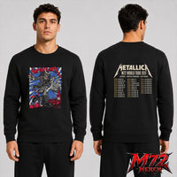 Metallica M72 World Tour July 3 & 5 2026 At London Stadium London England Demon Punk Artwork By Puis Calzada Two Sided Sweatshirt