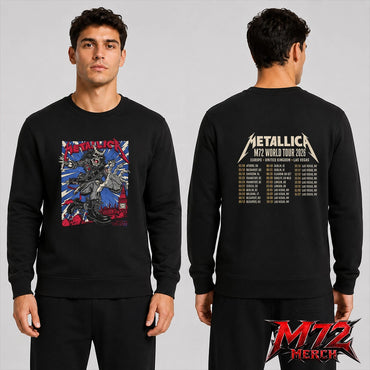 Metallica M72 World Tour July 3 & 5 2026 At London Stadium London England Demon Punk Artwork By Puis Calzada Two Sided Sweatshirt