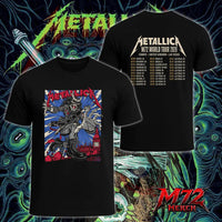 Metallica M72 World Tour July 3 & 5 2026 At London Stadium London England Demon Punk Artwork By Puis Calzada Two Sided T-Shirt