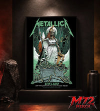 Metallica M72 World Tour June 19 And June 21 2026 At Aviva Stadium Dublin Ireland Skeleton Warrior Artwork By Gary Ronaldson Poster Canvas