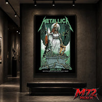 Metallica M72 World Tour June 19 And June 21 2026 At Aviva Stadium Dublin Ireland Skeleton Warrior Artwork By Gary Ronaldson Poster Canvas