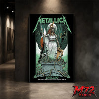 Metallica M72 World Tour June 19 And June 21 2026 At Aviva Stadium Dublin Ireland Skeleton Warrior Artwork By Gary Ronaldson Poster Canvas